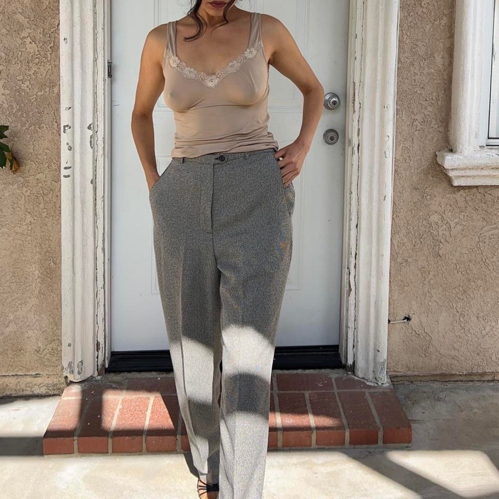 Vintage salt and pepper trousers